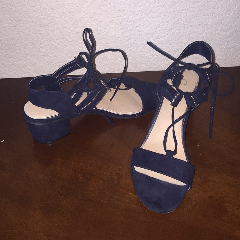 Navy Dress Sandals